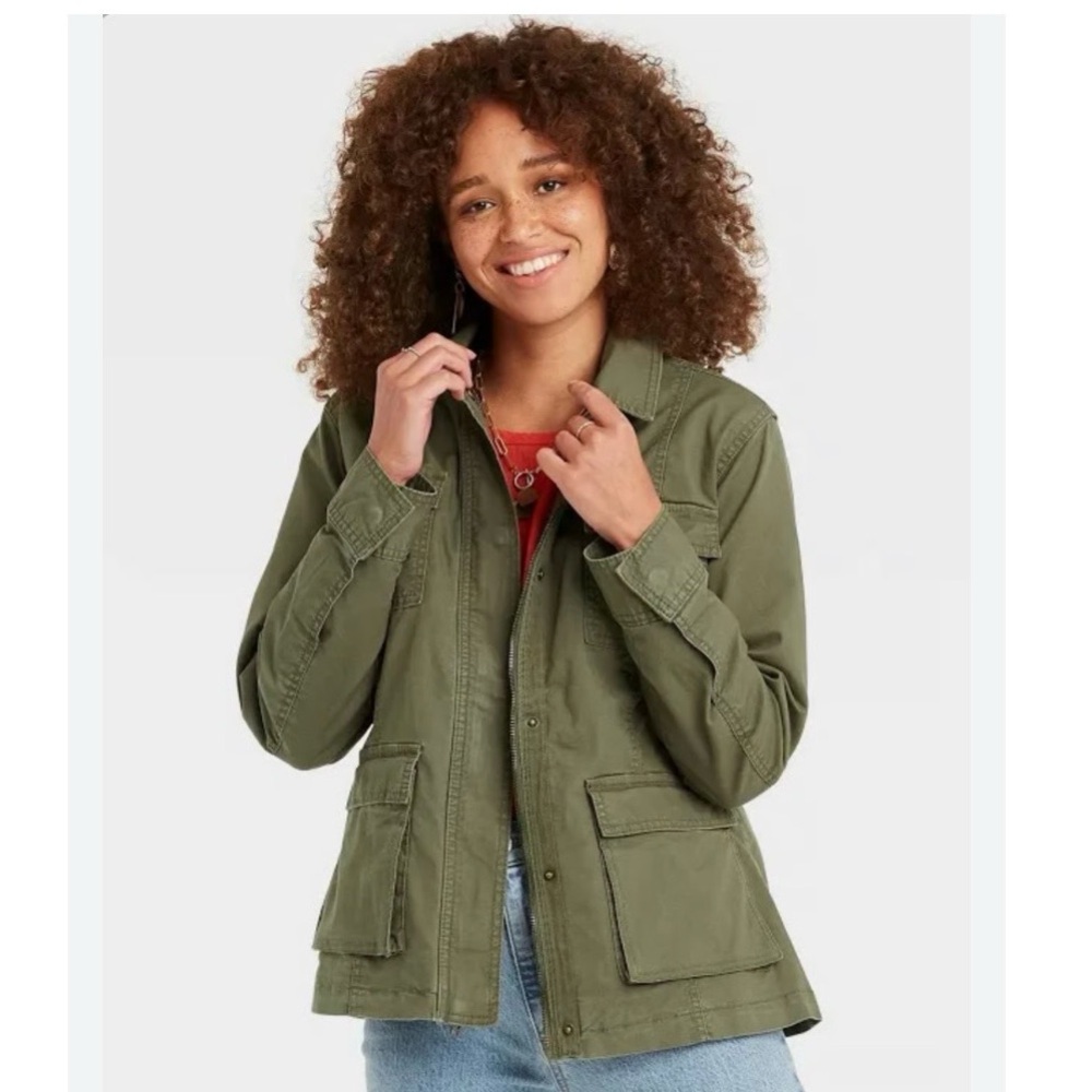 Universal Thread Army Green Cargo Utility Jacket XS